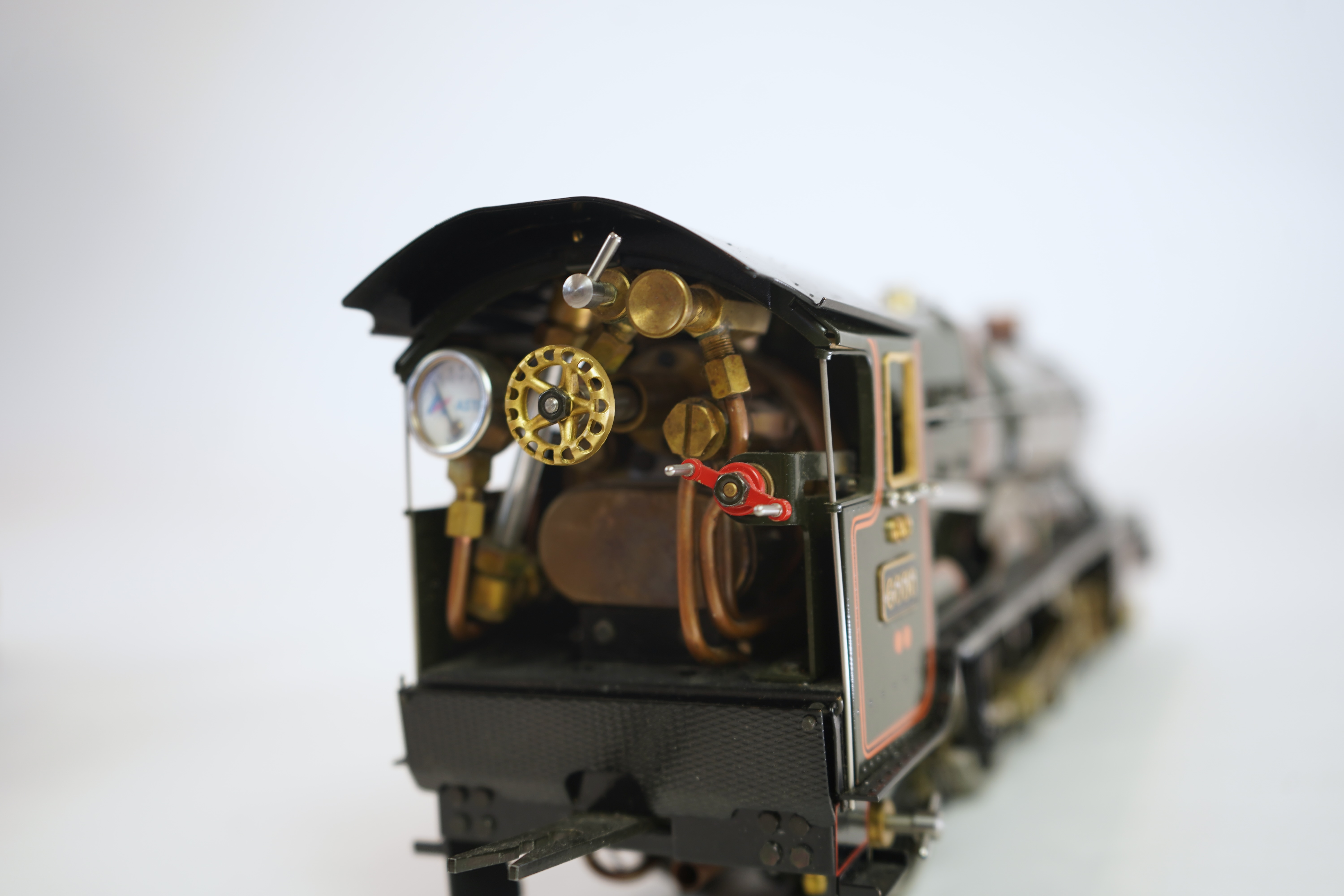 A Gauge One Aster Hobbies live steam GWR King Class, 4-6-0 tender locomotive, King George V 6000, with spirit fired working four cylinder motion, with assembly and operating instructions.